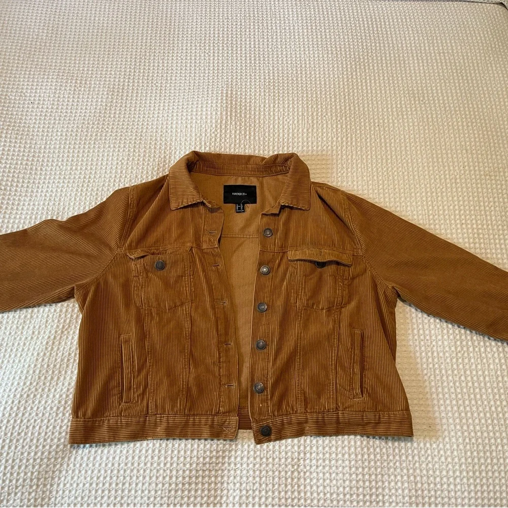 Tan Lightweight Corduroy Shirt Jacket - Picture 2 of 2